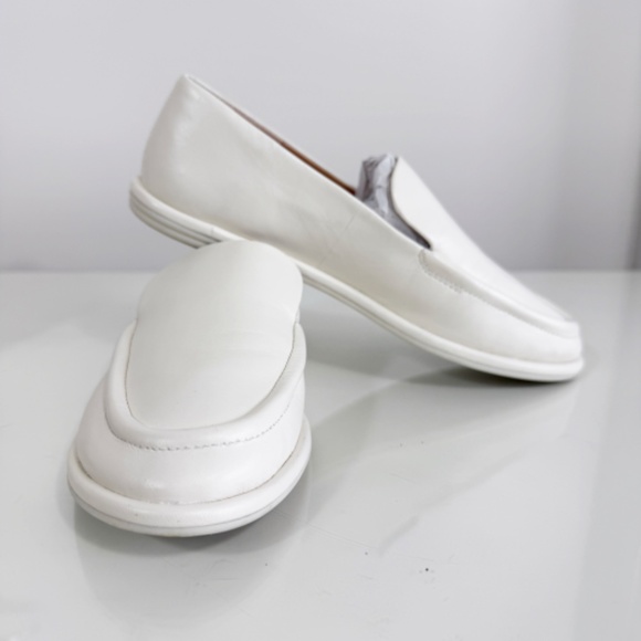 Vince Sloan Leather Loafers - Milk White Leather - Picture 7 of 13